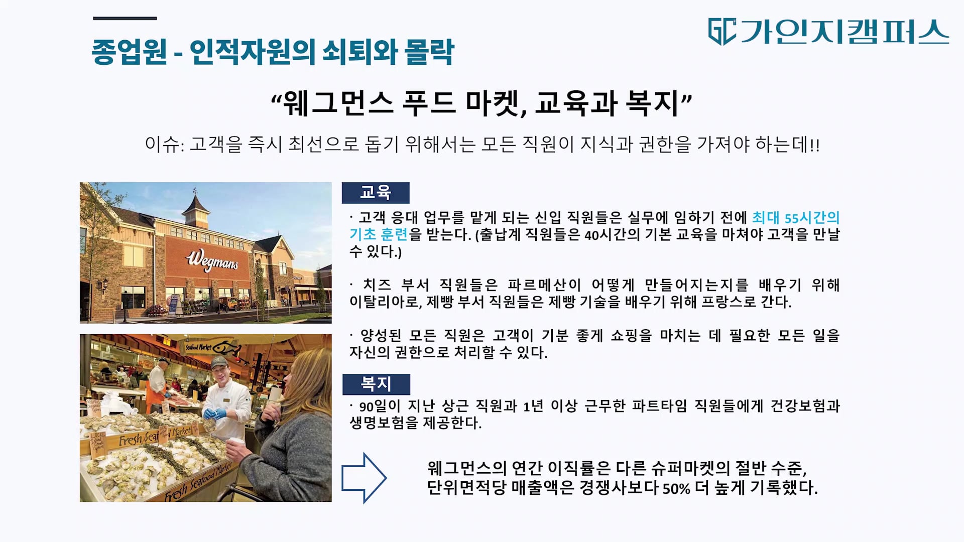 사랑받는 종업원, 고객