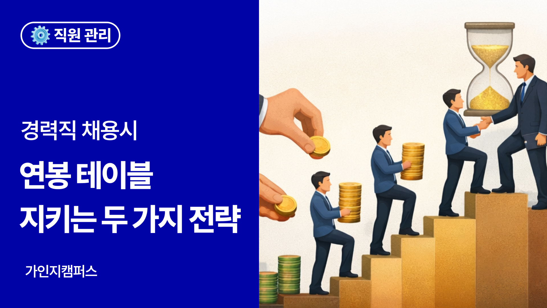 중소기업 채용, 연봉테이블이 깨지는 이유와 지키는 두 가지 전략 