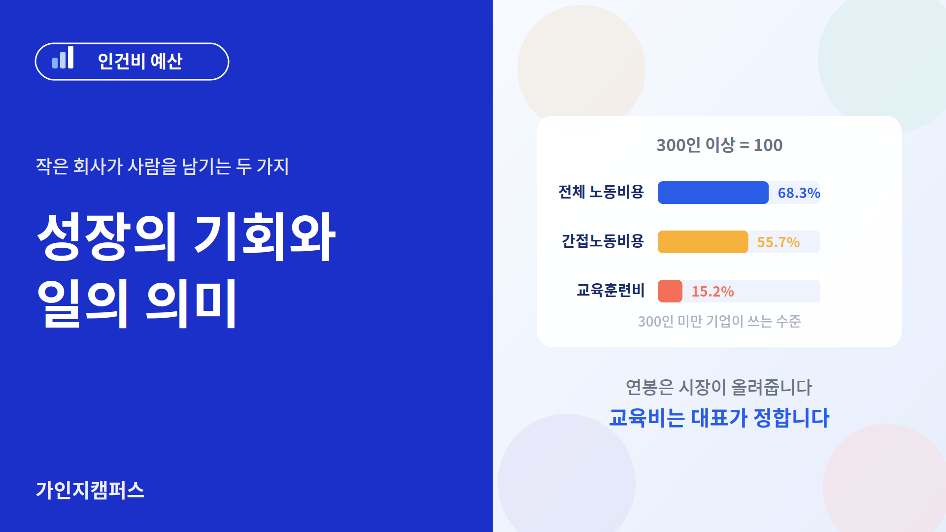 작은 회사에 사람이 남는 두 가지 이유 : 성장의 기회와 일의 의미