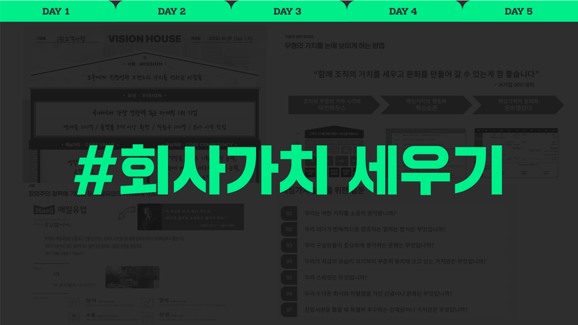 [조직가치 MBA]가치경영 기초세우기