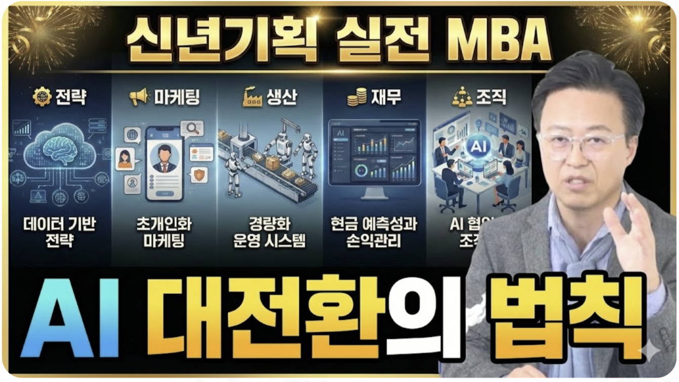[신년 기획 MBA] AI대전환의 법칙